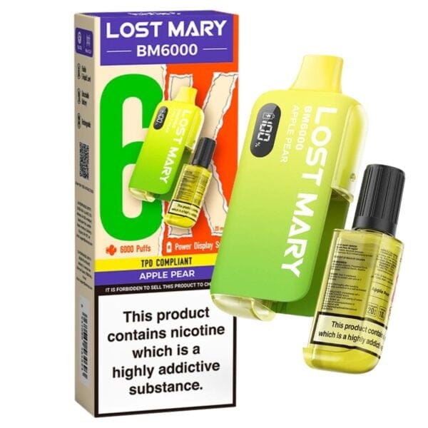 Lost Mary BM6000 Disposable Vape - Apple Pear
