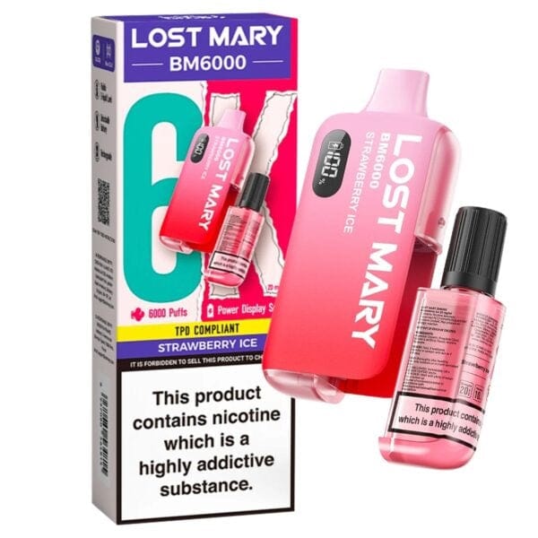 Lost Mary BM6000 Disposable Vape - Strawberry Ice